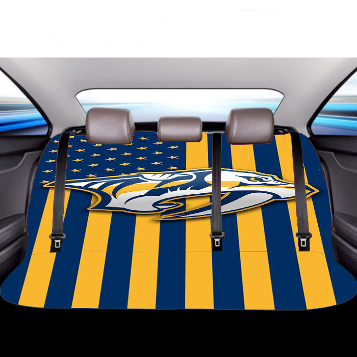 Nashville Predators Usa Car Back Rear Seat Covers