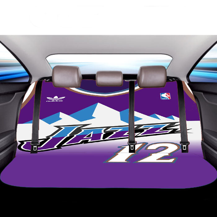 Nba Jazz Wallpaper Car Back Rear Seat Covers