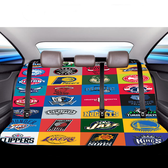 Nba Team Collage Car Back Rear Seat Covers