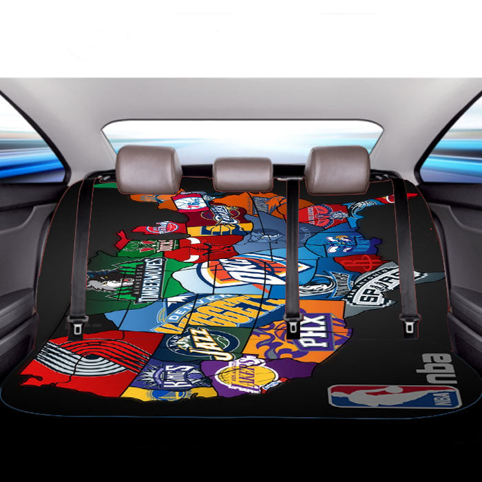 Nba Usa Collages Team Car Back Rear Seat Covers
