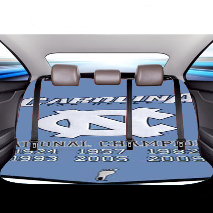 Nc Tar Heels Champ Banner Car Back Rear Seat Covers