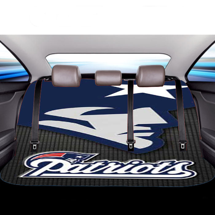 Ne Pats Logo On Grid Car Back Rear Seat Covers