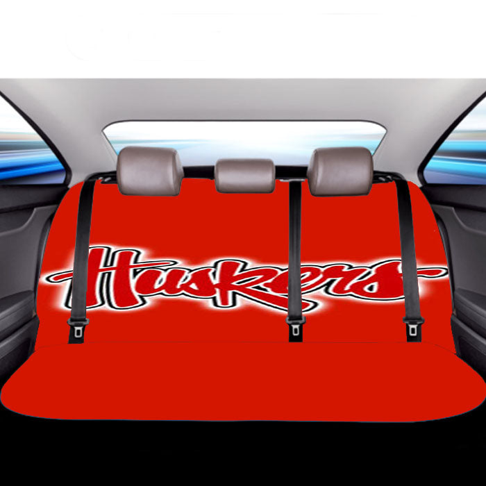 Nebraska Cornhuskers Red Car Back Rear Seat Covers