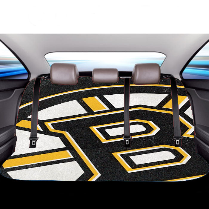 New Boston Bruins Logo Car Back Rear Seat Covers