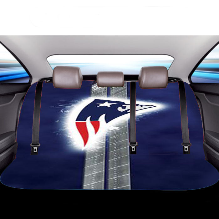 New England Patriots Art Car Back Rear Seat Covers