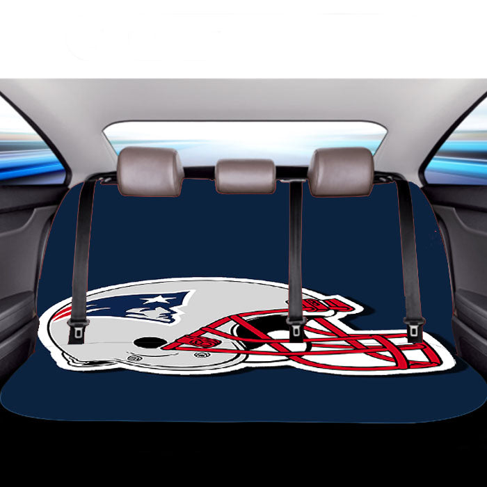 New England Patriots Football Helmet Painting Car Back Rear Seat Covers