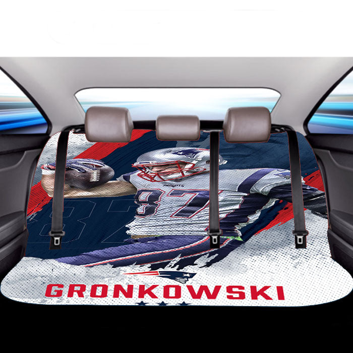 New England Patriots Gronkowski Car Back Rear Seat Covers