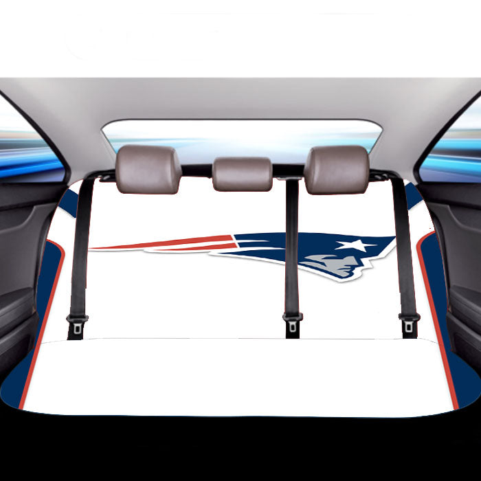 New England Patriots Jersey White Car Back Rear Seat Covers