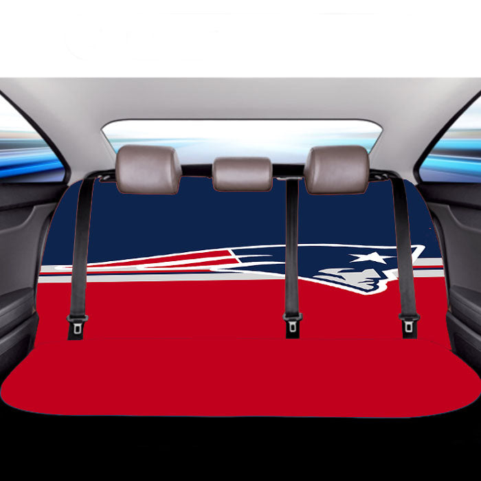 New England Patriots Minimalist Car Back Rear Seat Covers