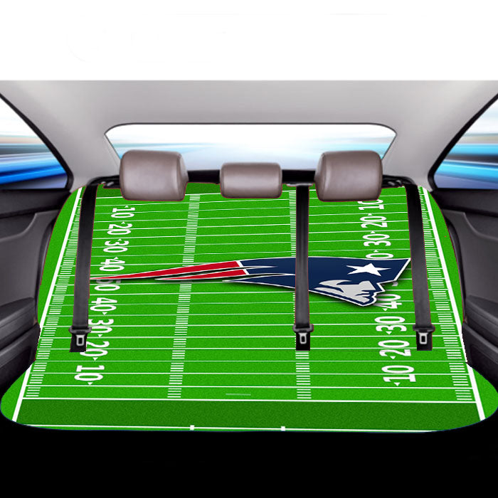 New England Patriots Nfl Court Car Back Rear Seat Covers