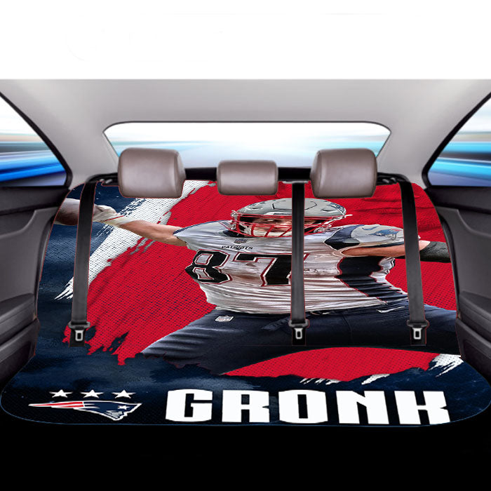 New England Patriots Rob Gronkowski Car Back Rear Seat Covers