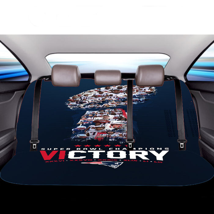 New England Patriots Victory Car Back Rear Seat Covers