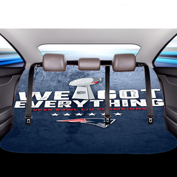 New England Patriots We Got Everything Car Back Rear Seat Covers