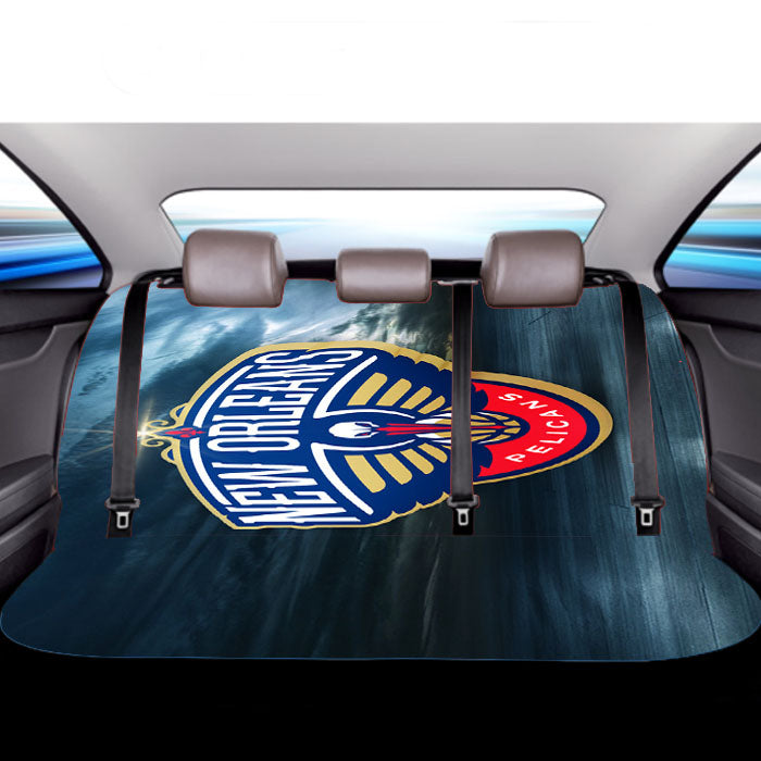 New Orleans Pelicans Basketball Team Wallpaper Car Back Rear Seat Covers
