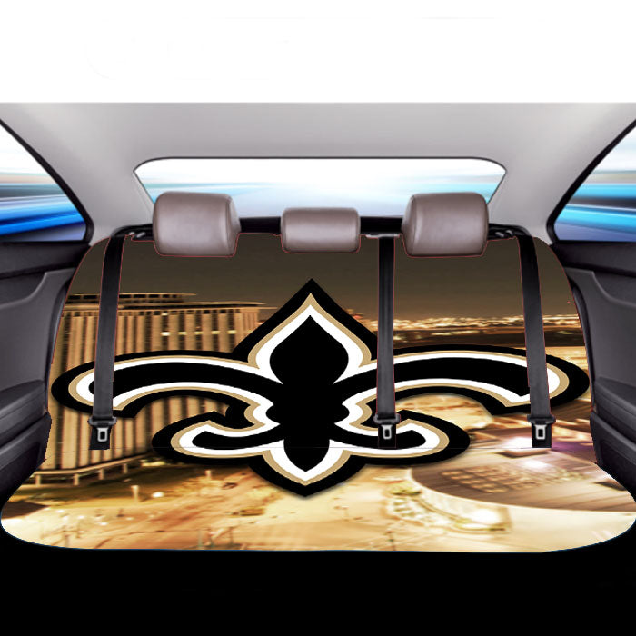 New Orleans Saints Emblem Car Back Rear Seat Covers