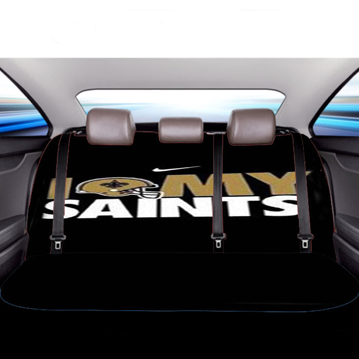 New Orleans Saints Helm Car Back Rear Seat Covers
