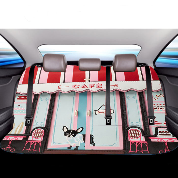 New York Cafe Car Back Rear Seat Covers