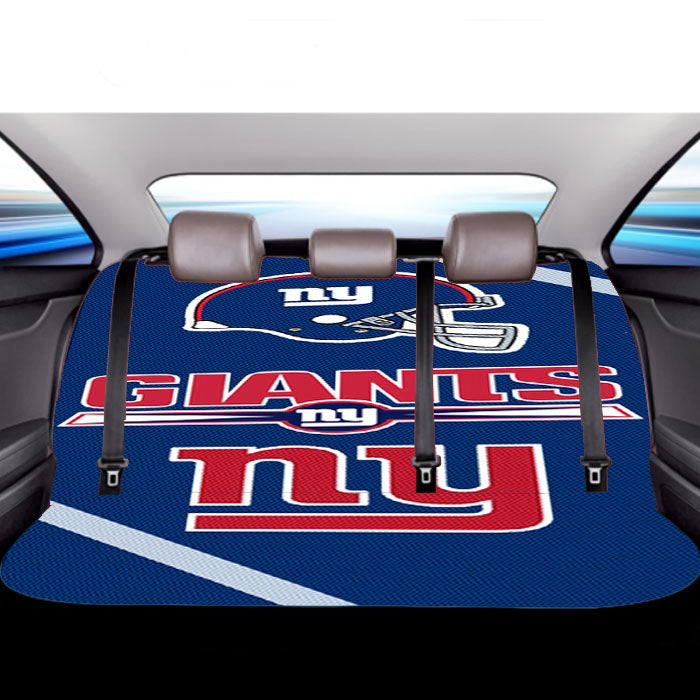 New York Giants Wallpaper Car Back Rear Seat Covers