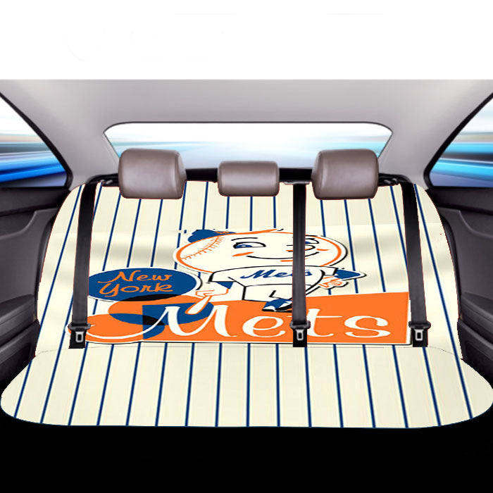 New York Mets Logo Baseball Car Back Rear Seat Covers