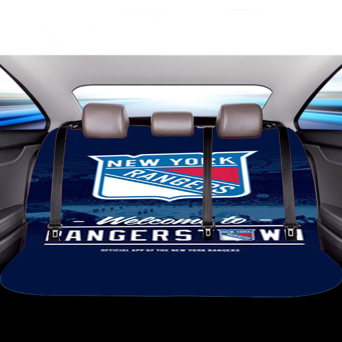 New York Rangers Field Car Back Rear Seat Covers