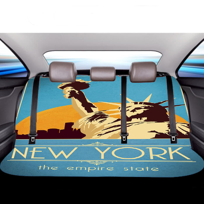 New York The Empire State Car Back Rear Seat Covers