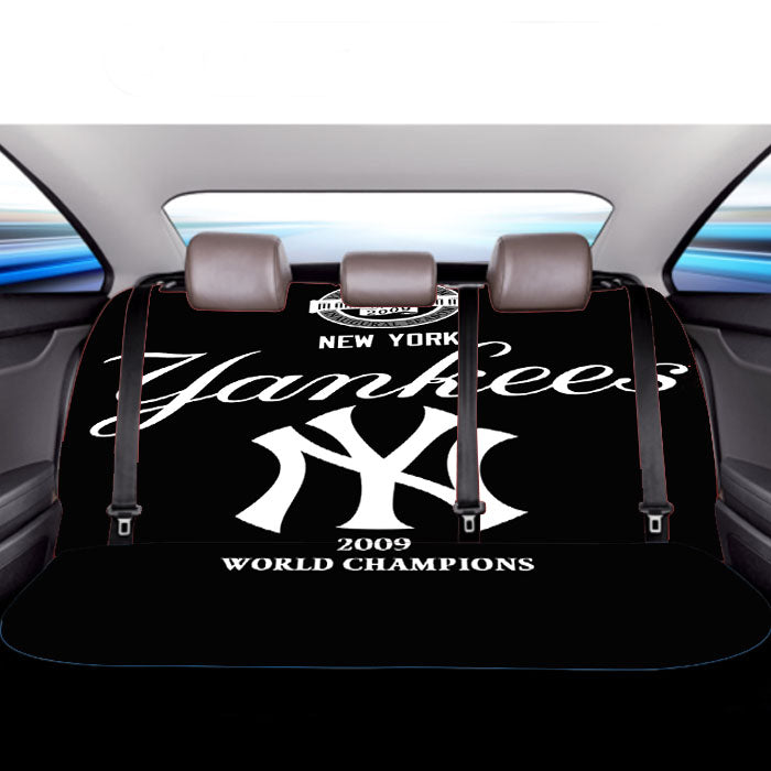 New York Yankees Black Car Back Rear Seat Covers