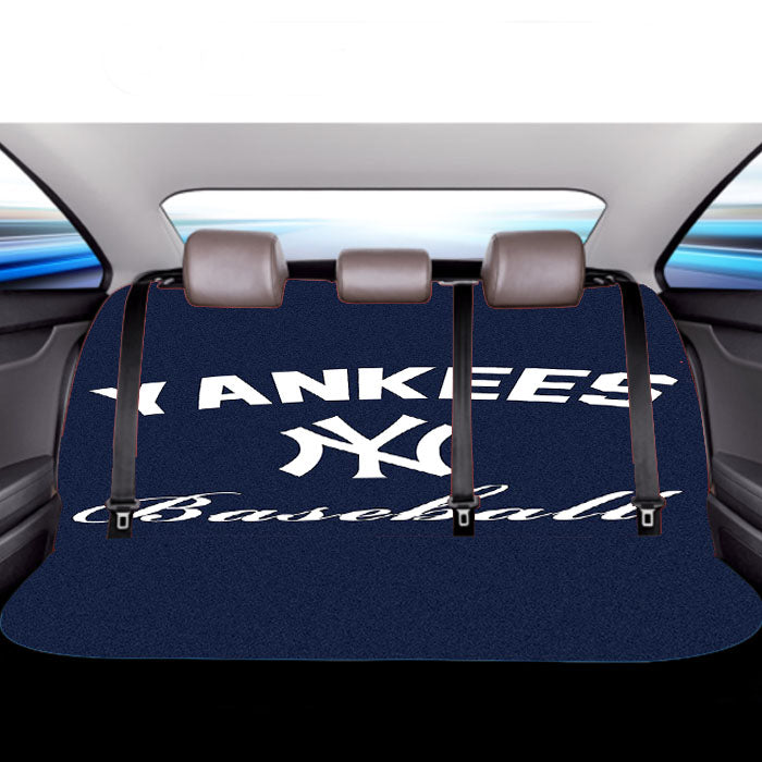 New York Yankees Blue Car Back Rear Seat Covers