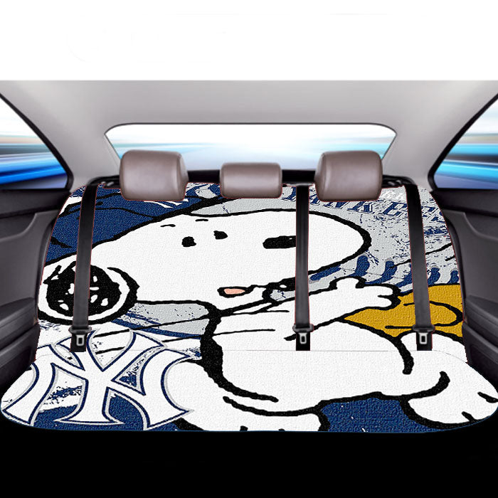 New York Yankees Snoopy Car Back Rear Seat Covers