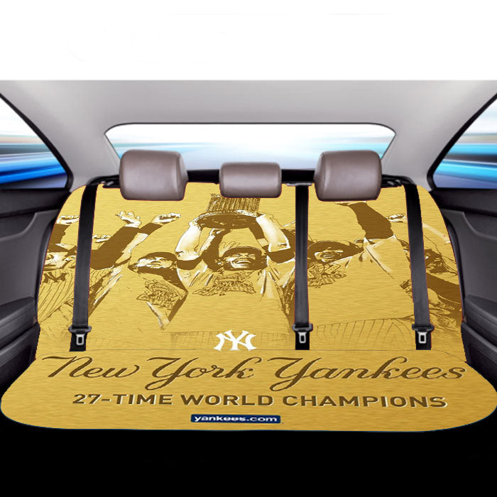 New York Yankees Wallpaper Car Back Rear Seat Covers