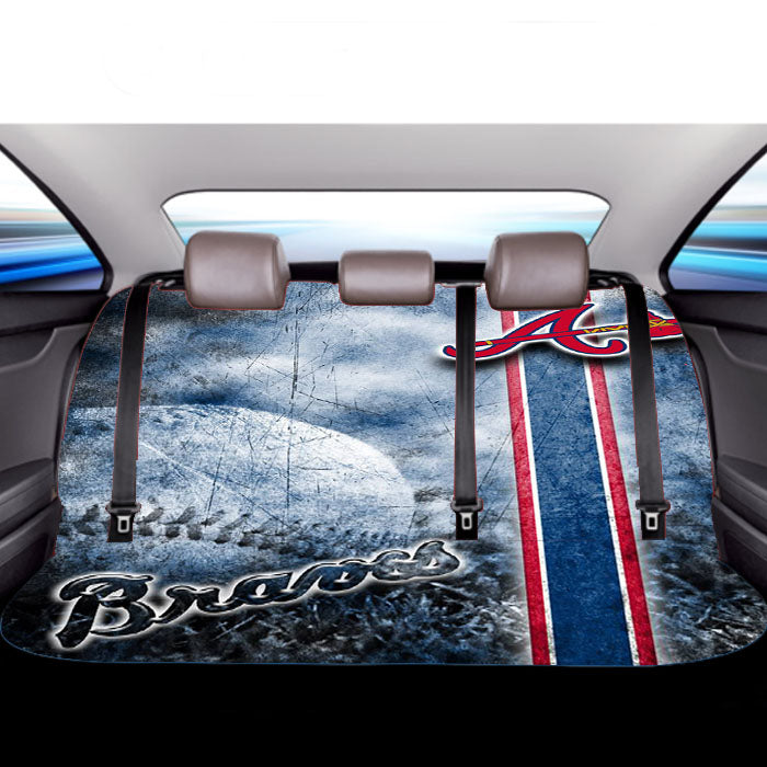 Nfl Atlanta Braves Wallpaper Car Back Rear Seat Covers