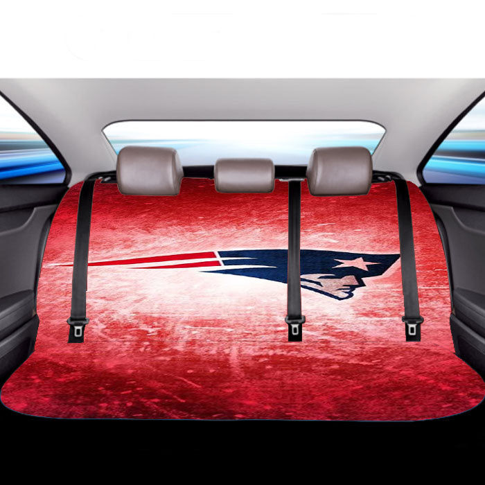 Nfl In Red Background Car Back Rear Seat Covers