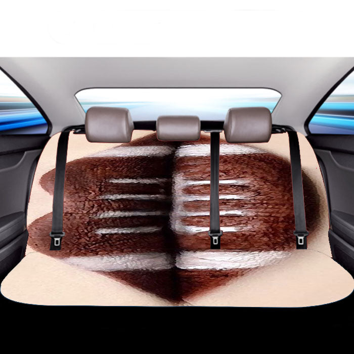 Nfl Makeup Lips Car Back Rear Seat Covers