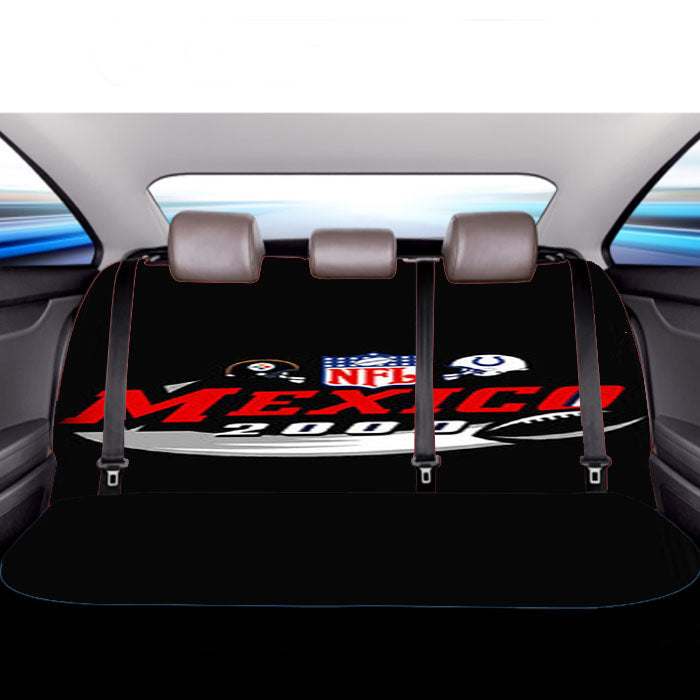 Nfl Mexico 2000 Black Car Back Rear Seat Covers