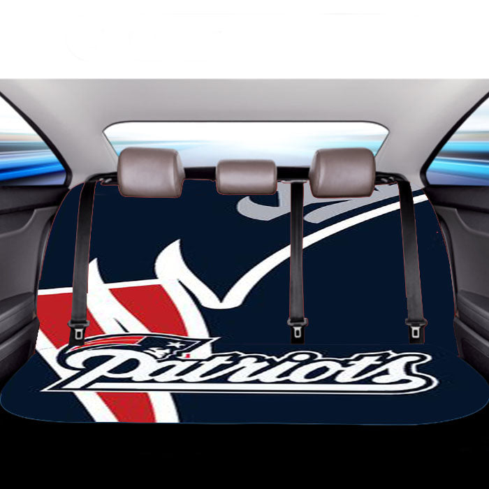 Nfl New England Patriots Logo Car Back Rear Seat Covers