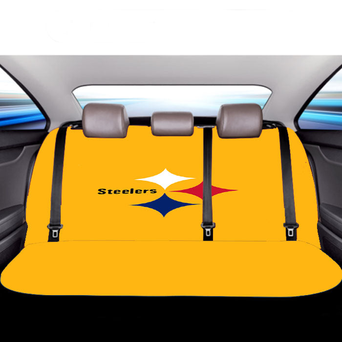 Nfl Pittsburgh Steelers Icon Logo Yellow Wallpapers Car Back Rear Seat Covers
