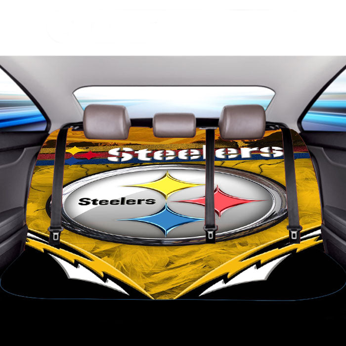 Nfl Pittsburgh Steelers Multicolor Art Images Car Back Rear Seat Covers