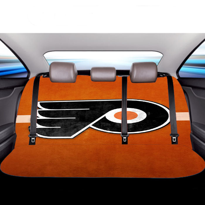 Nhl Philadelphia Flyers Sport Logo Car Back Rear Seat Covers
