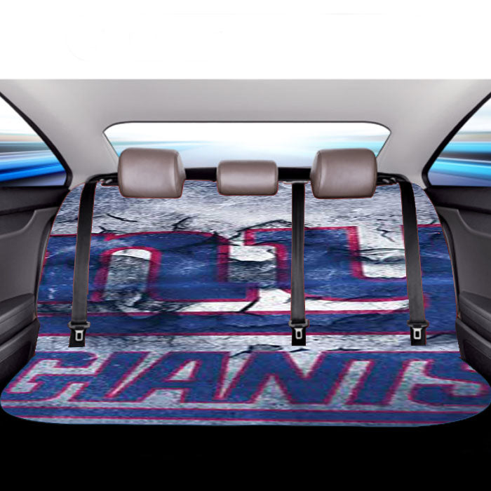 Ny Giants Peeling Car Back Rear Seat Covers