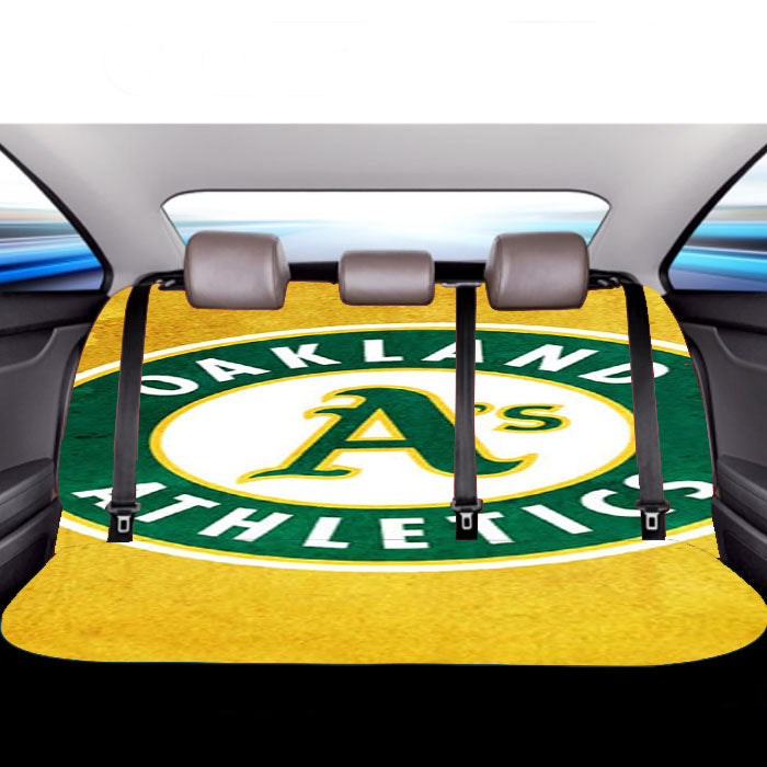 Oakland Athletics Logo Car Back Rear Seat Covers