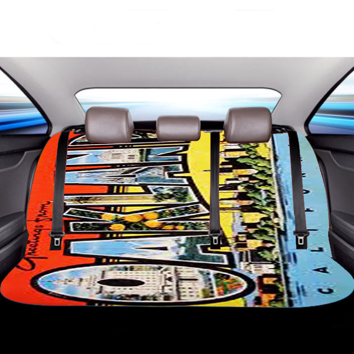 Oakland Postcard Car Back Rear Seat Covers