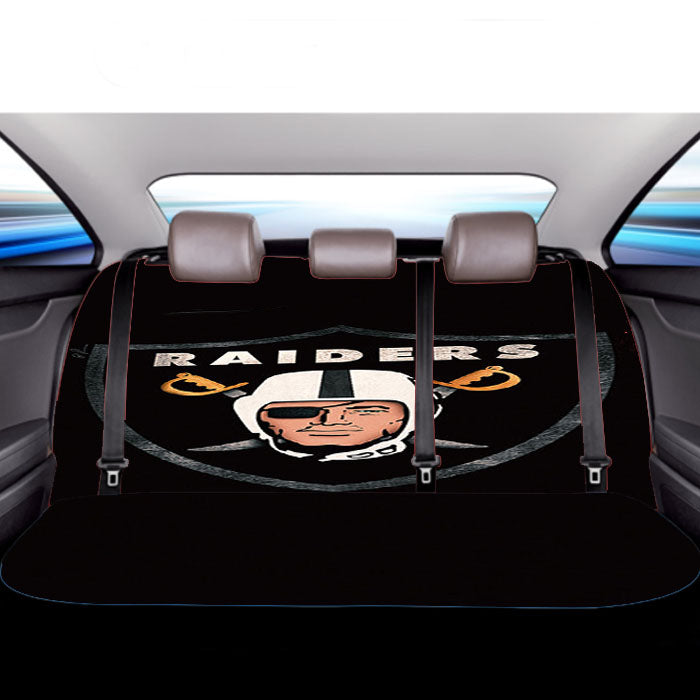 Oakland Raiders 2 Car Back Rear Seat Covers