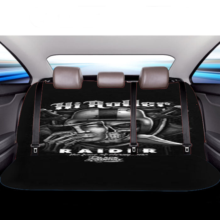 Oakland Raiders Face Of Champions Car Back Rear Seat Covers