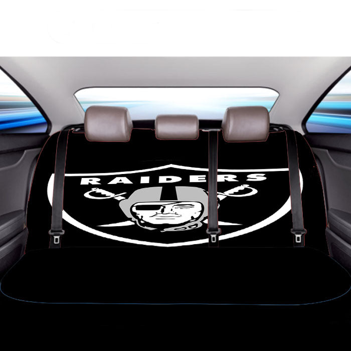 Oakland Raiders Logo Car Back Rear Seat Covers