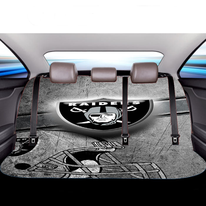 Oakland Raiders Logo 2 Car Back Rear Seat Covers