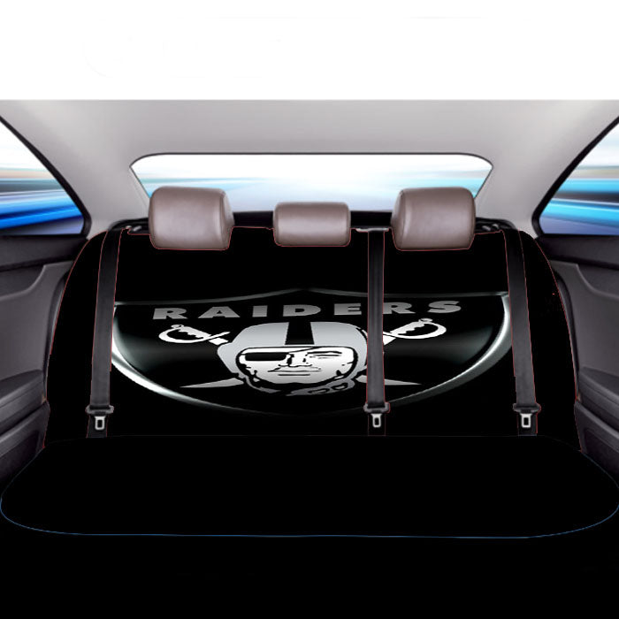 Oakland Raiders Logo Wallpapers Car Back Rear Seat Covers