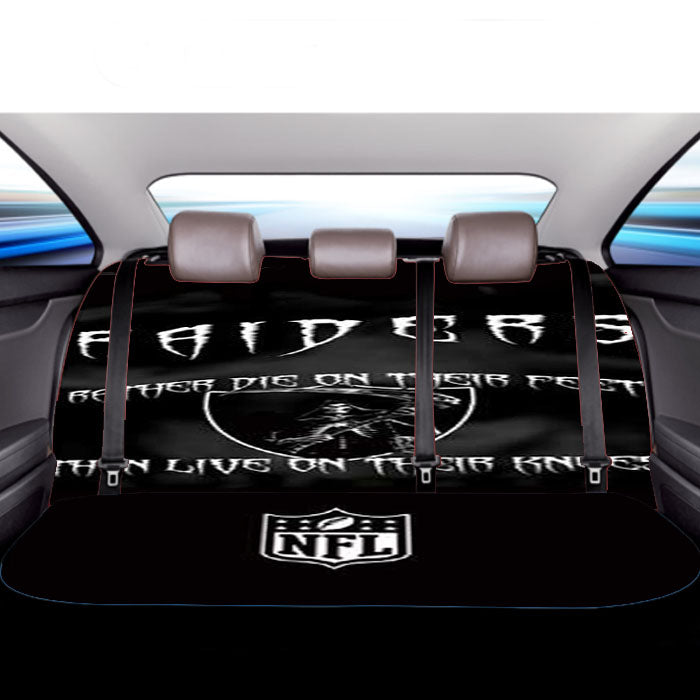 Oakland Raiders Rather Die Car Back Rear Seat Covers