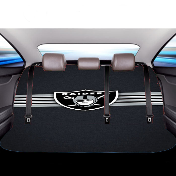 Oakland Raiders Vintage Stripe Car Back Rear Seat Covers