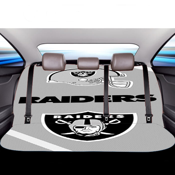 Oakland Raiders Wallpaper Car Back Rear Seat Covers