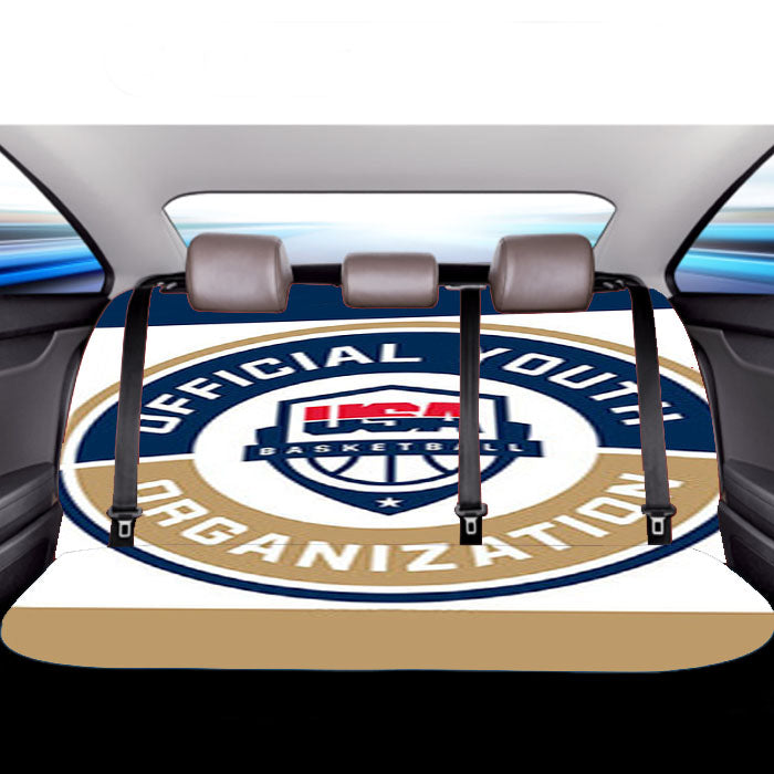 Official Youth Organization Usa Basketball Car Back Rear Seat Covers