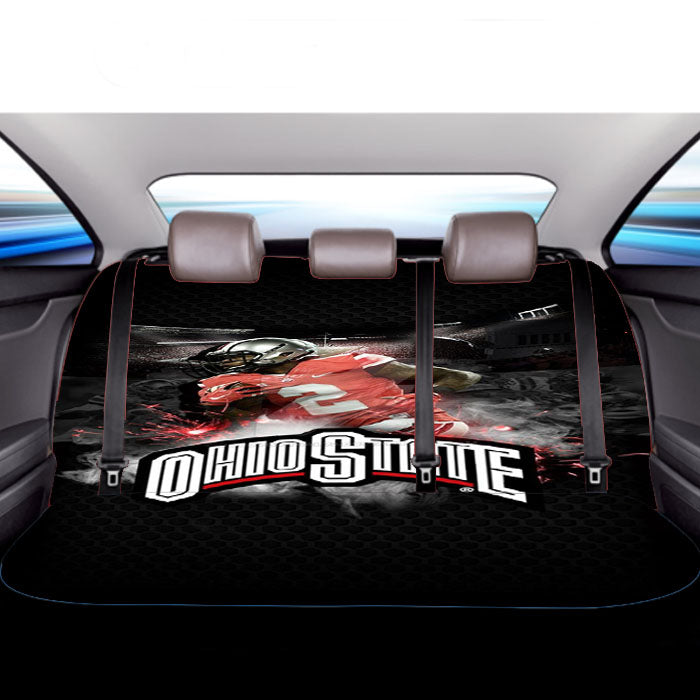Ohio State Buckeyes Wallpaper Car Back Rear Seat Covers